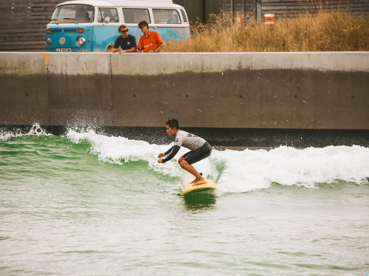 Surfing at The Wave – Bristol, England